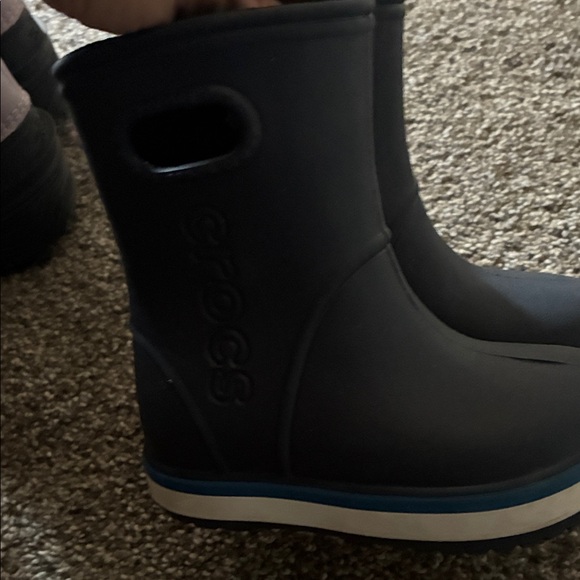 Croc rain boots navy rubber Boots - Picture 2 of 4